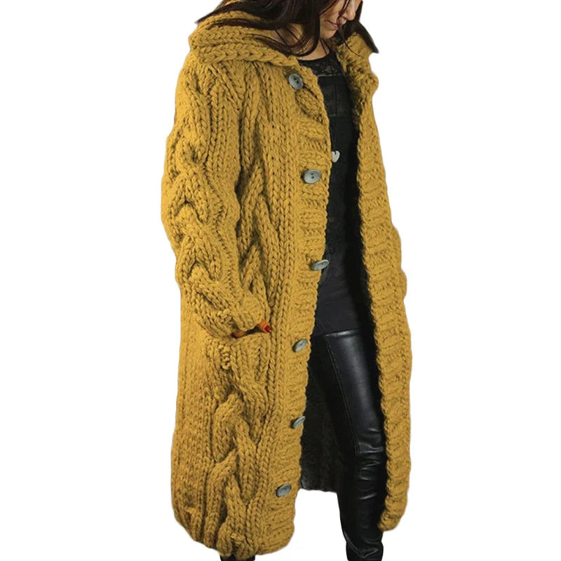 Comfortable Thick Knitted Cardigan - Emma