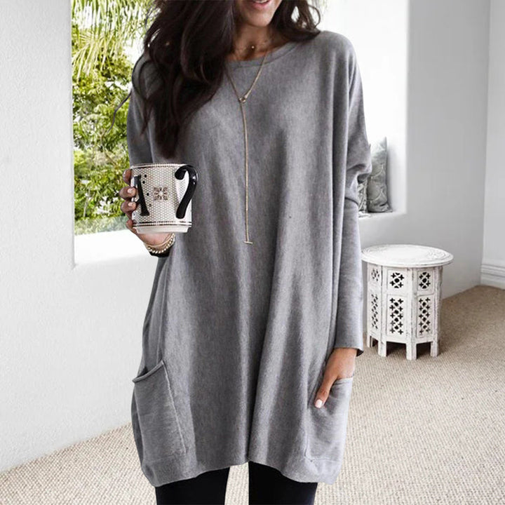 Oversized Women's Sweater with Pockets – Yara