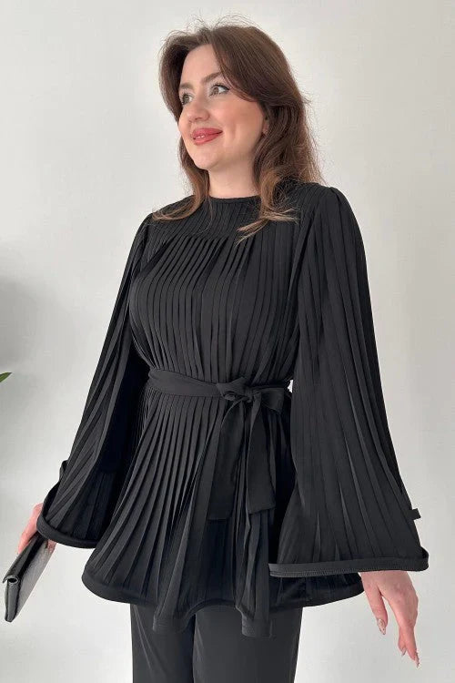 Dames Geplooide Kledingset – Selene