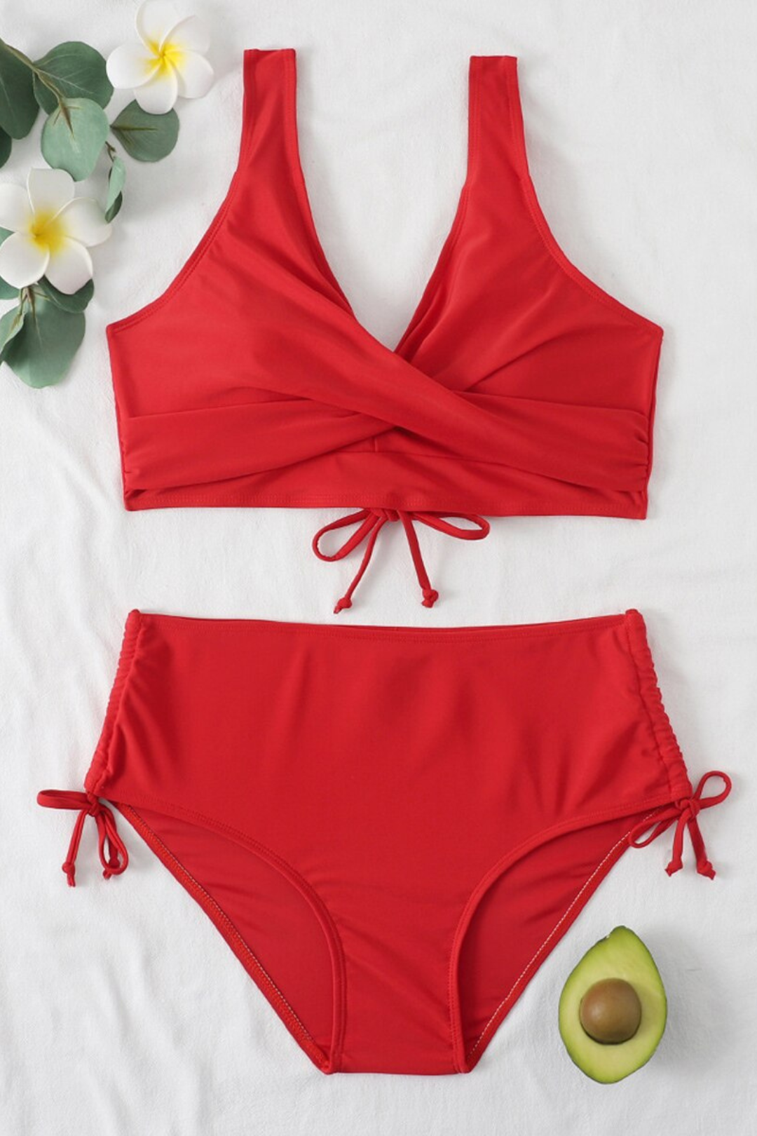 Colorful Bikini with Drawstring and Twist Detail – Zaraï