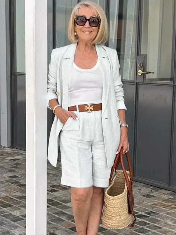 Trendy Women's Linen Summer Set – Camille