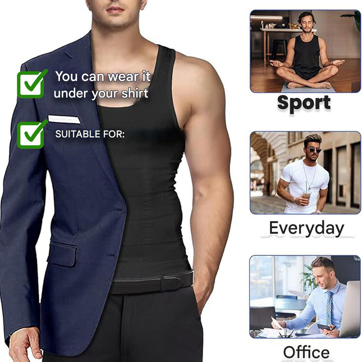 Shaping Men’s Shirt with Corrective Effect – Noah