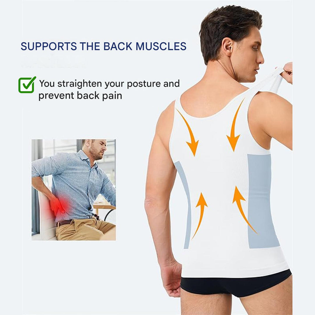Shaping Men’s Shirt with Corrective Effect – Noah