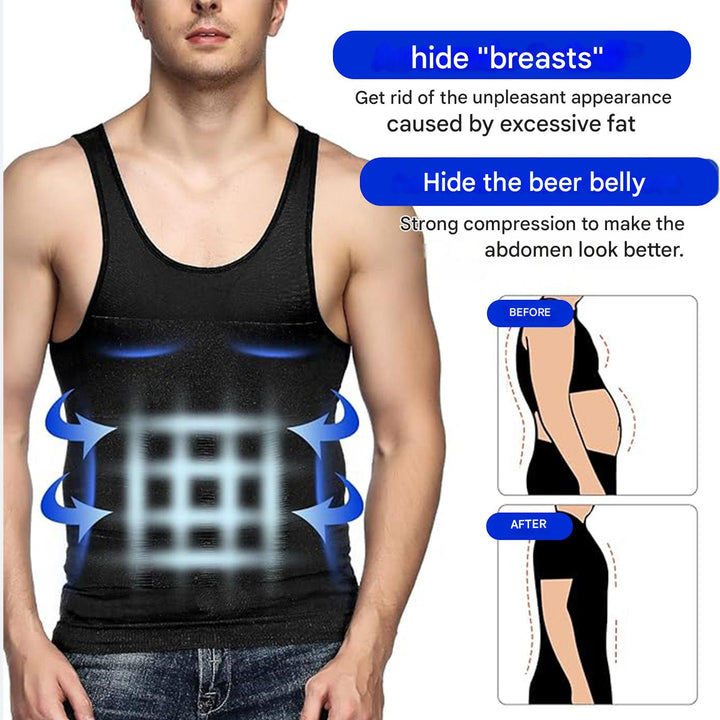 Shaping Men’s Shirt with Corrective Effect – Noah