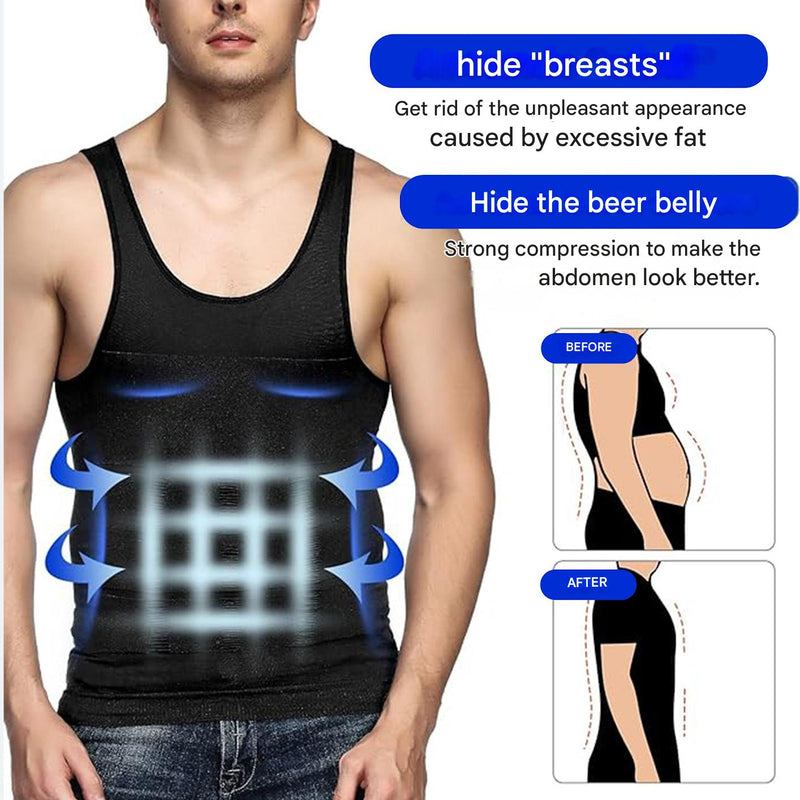 Shaping Men’s Shirt with Corrective Effect – Noah