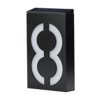 Illuminated House Number Powered by Solar Energy - SolarSign