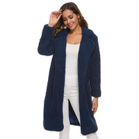 Stylish Women's Faux Fur Coat with Hood - Vivienne