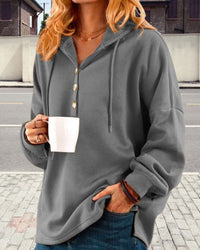 Hoodie met Knoopsluiting - Luna