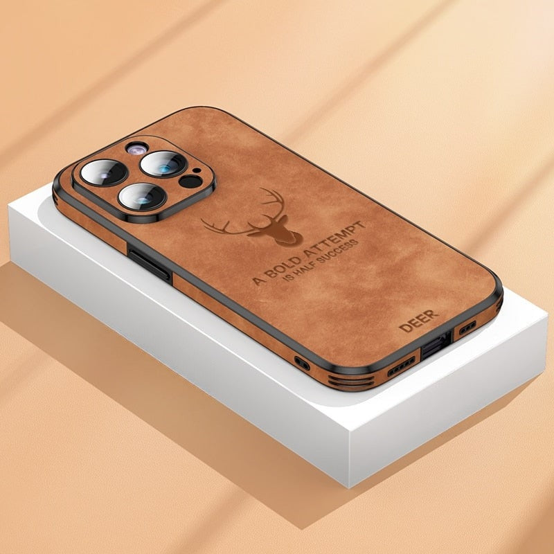 Luxury Deer Leather iPhone Case – Veltro