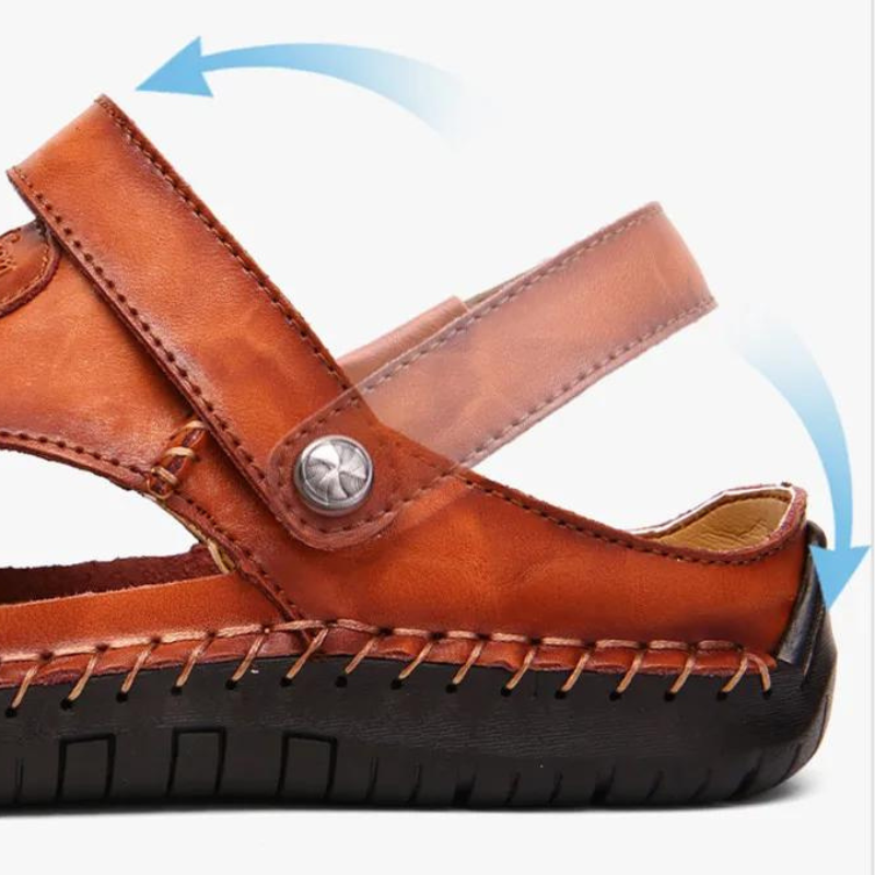 Orthopedic Leather Men's Sandals – Marco