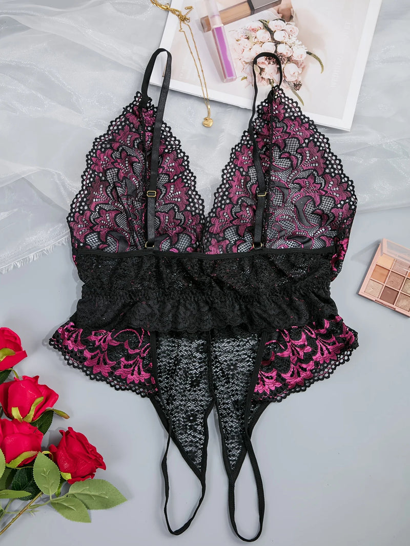 Sammy Jackson™ Amber Plus-Size Bodysuit | Sensueel & Transparant