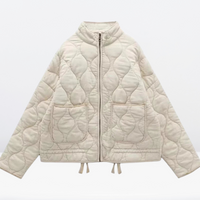 Padded Women's Jacket with Drawstring and Zipper – Lorena