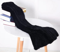 Sammy Jackson™ Knitted Scarf | Warm and stylish mink fur scarf