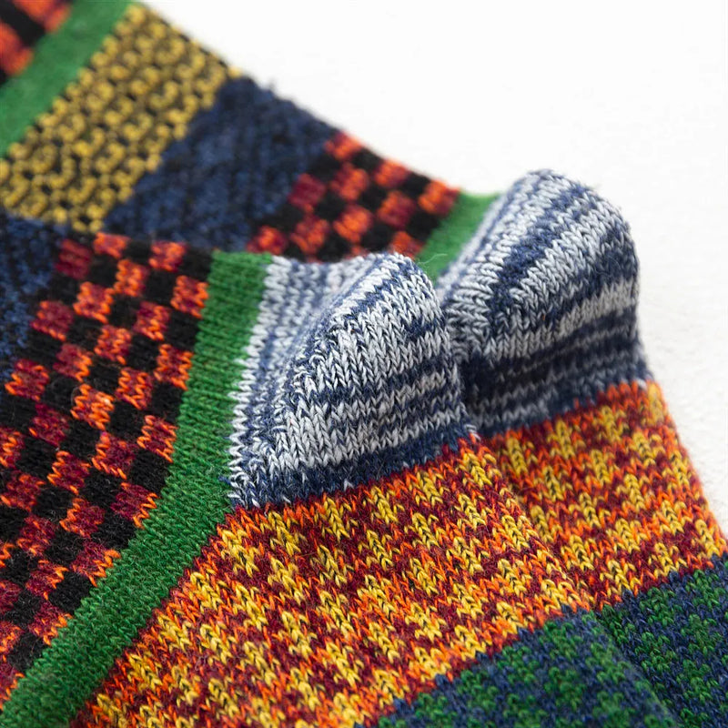 Sammy Jackson™ Retro Woolies Zestaw | Ciepłe i wygodne skarpetki ze stylowym wzorem