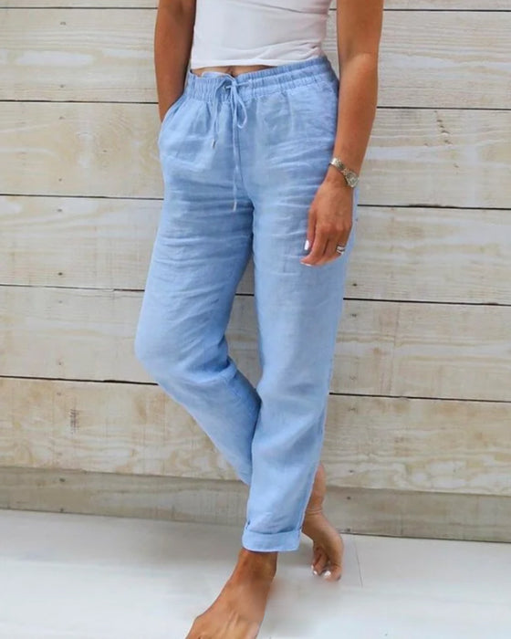 Sammy Jackson™ Abby Linen Pants | Casual & Stylish
