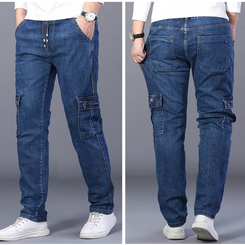 Sammy Jackson™ Winterjeans | Warme plus size spijkerbroek met meerdere zakken