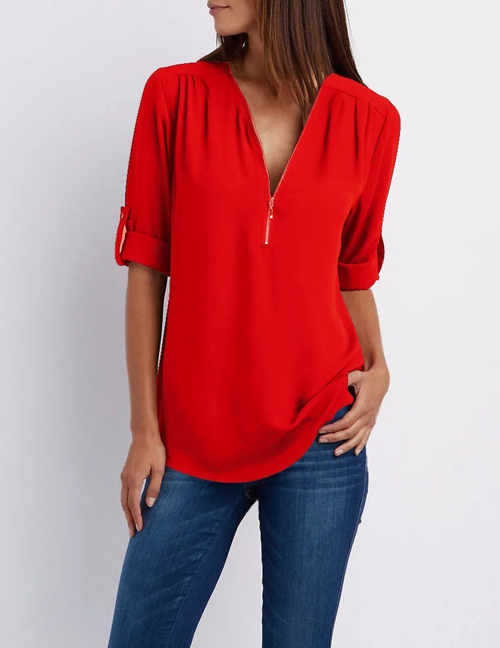 Sammy Jackson™ Lieve Plus-Size Blouse | Casual & Stijlvol