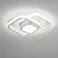 Modern LED Ceiling Lamp with Double Ring Design - Twilight Rings