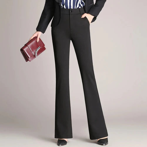 Slim Flared High Waist Pants – Mila