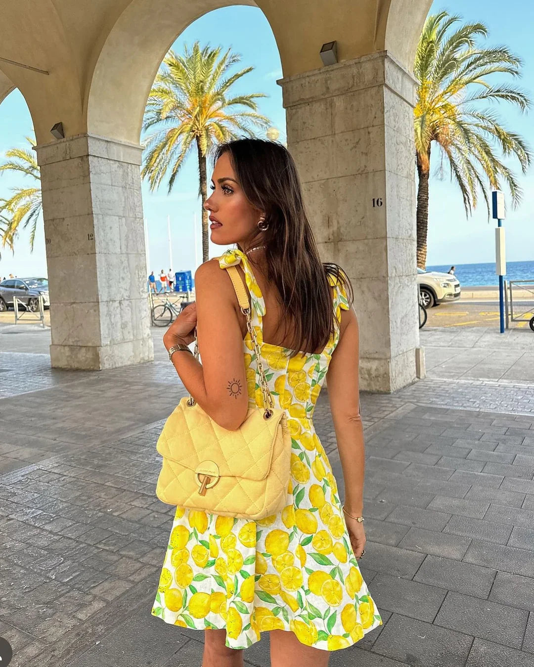 Summer Dress with Lemon Print – Lianne