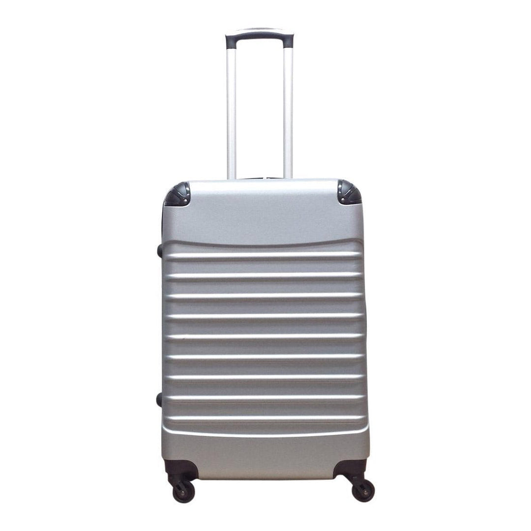 2-częściowy zestaw walizek hardshell – Milano srebrny