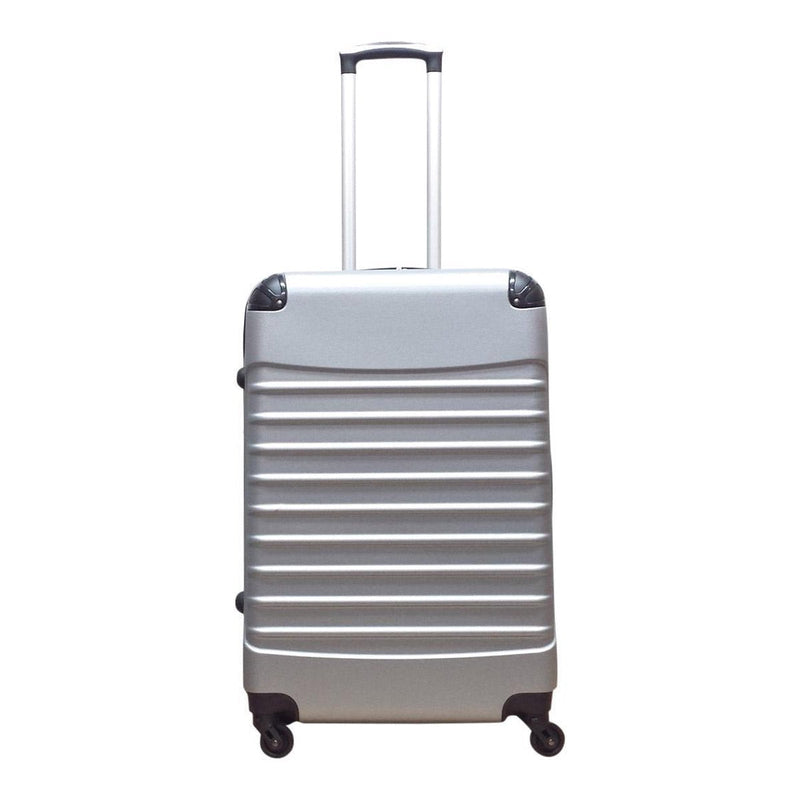 2-częściowy zestaw walizek hardshell – Milano srebrny