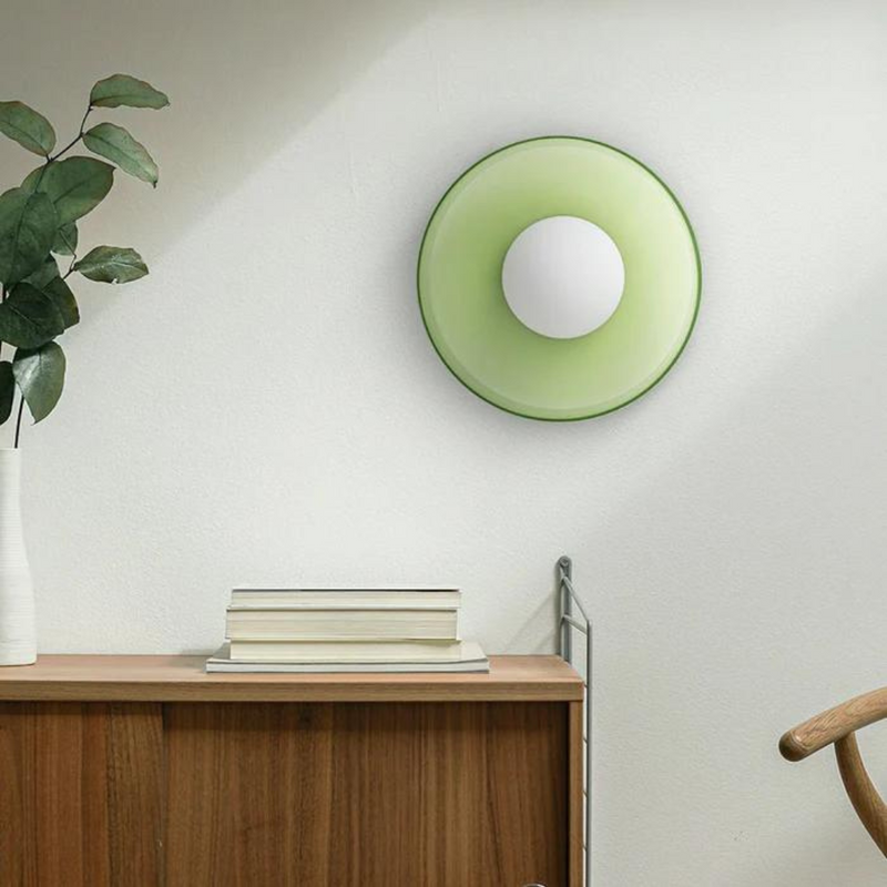 Ronde Plafondlamp met Stijlvolle Functionaliteit - LumiSphere