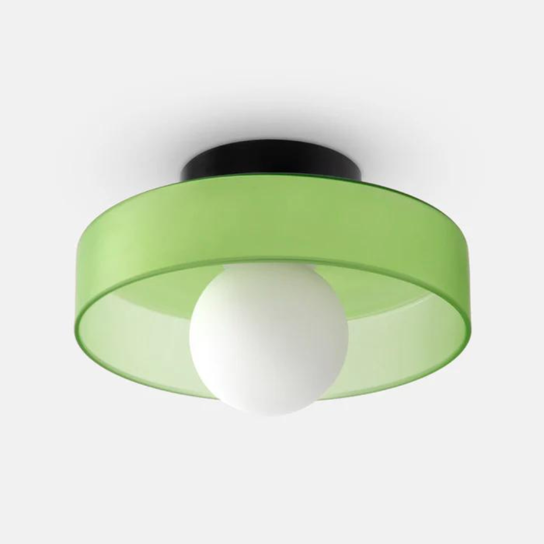 Ronde Plafondlamp met Stijlvolle Functionaliteit - LumiSphere