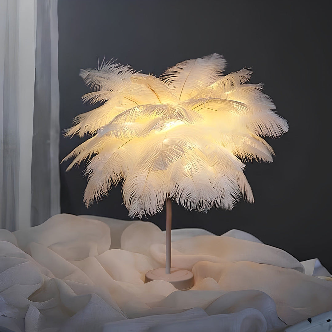 Atmospheric Feather Palm Tree Lamp - LumaPalm