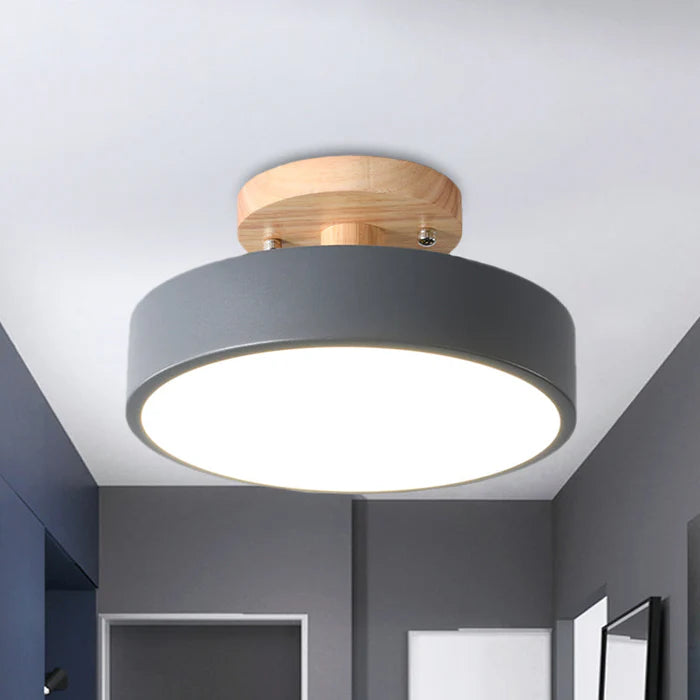 Skandynawska lampa sufitowa LED - NordWood