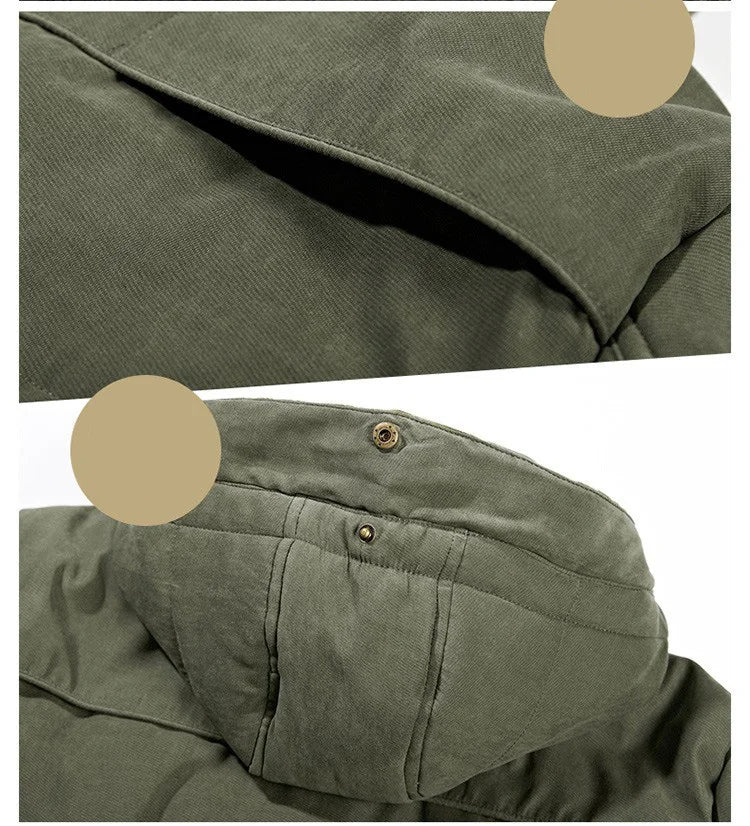 Sammy Jackson™ Julian zimowa parka | Długa zimowa kurtka z bawełny