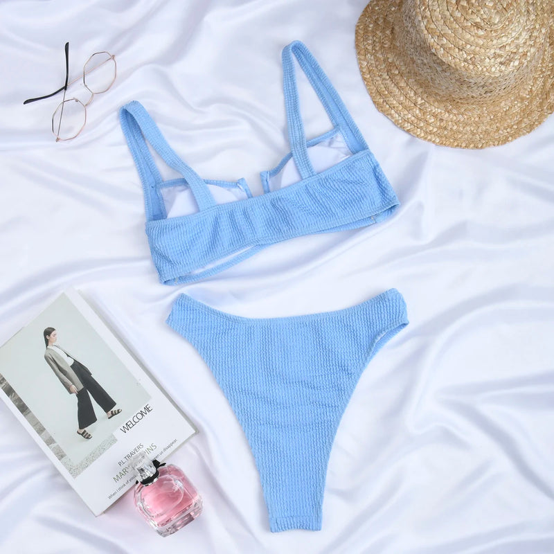 Sammy Jackson™ Haven Geribbelde Bikini | Stylowy i Klasyczny