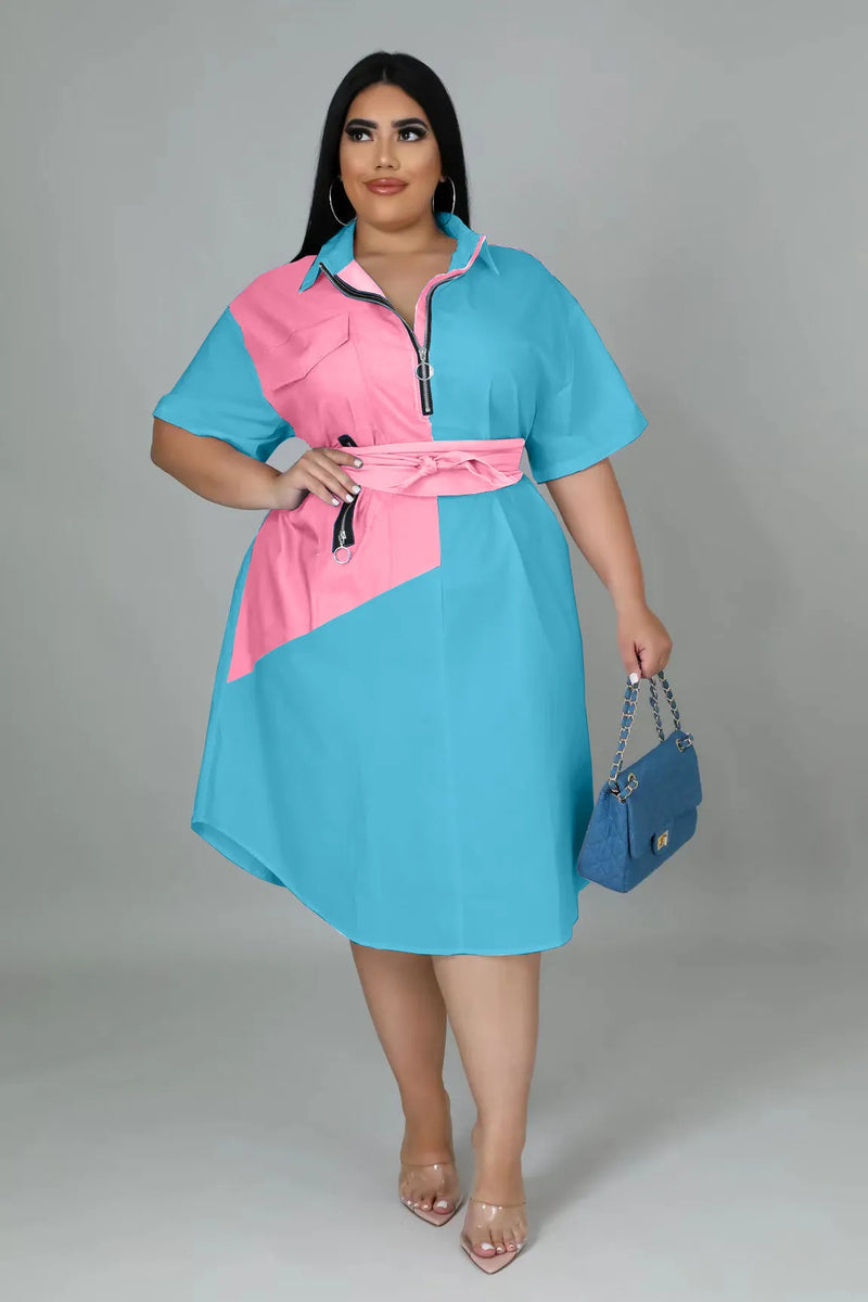 Sammy Jackson™ Lalaine Plus-Size Jurk | Vrolijk & Trendy
