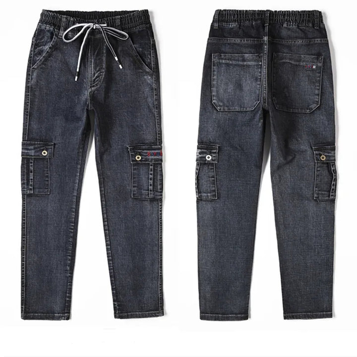 Sammy Jackson™ Winterjeans | Warme plus size spijkerbroek met meerdere zakken
