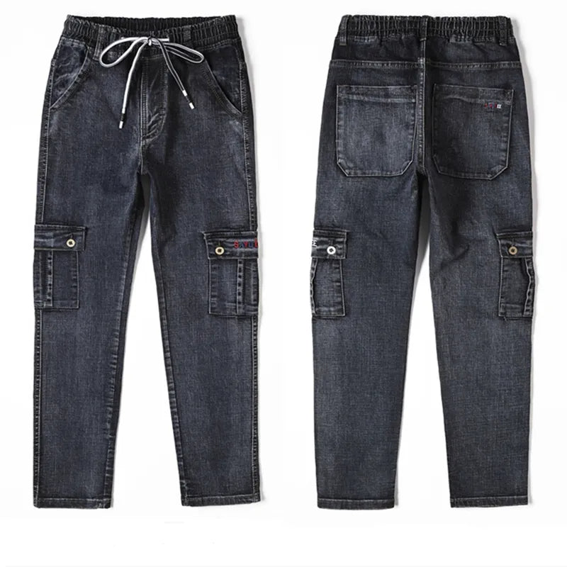 Sammy Jackson™ Winterjeans | Warme plus size spijkerbroek met meerdere zakken