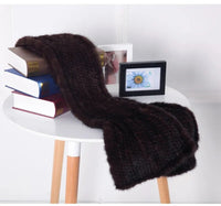 Sammy Jackson™ Knitted Scarf | Warm and stylish mink fur scarf