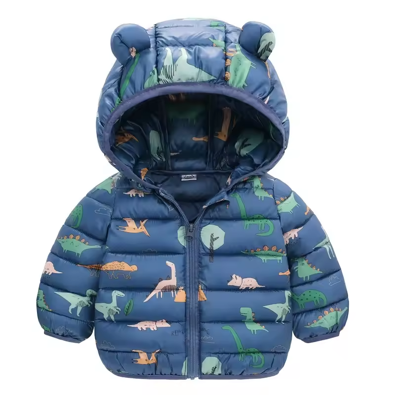 Kinderen Regenjas waterdicht in dons stijl met cartoon-design – Miro