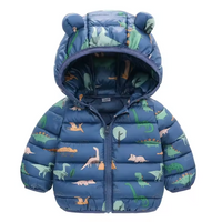 Kinderen Regenjas waterdicht in dons stijl met cartoon-design – Miro