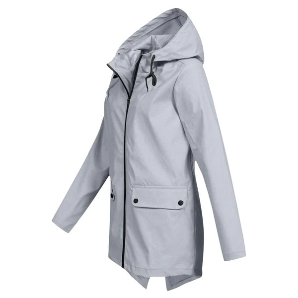 Trendy Dames Regenjas met Capuchon - Liora