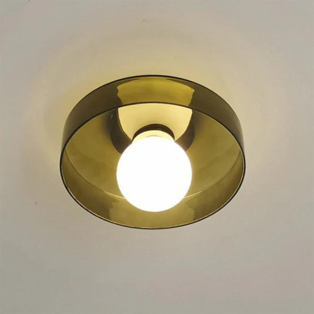 Ronde Plafondlamp met Stijlvolle Functionaliteit - LumiSphere