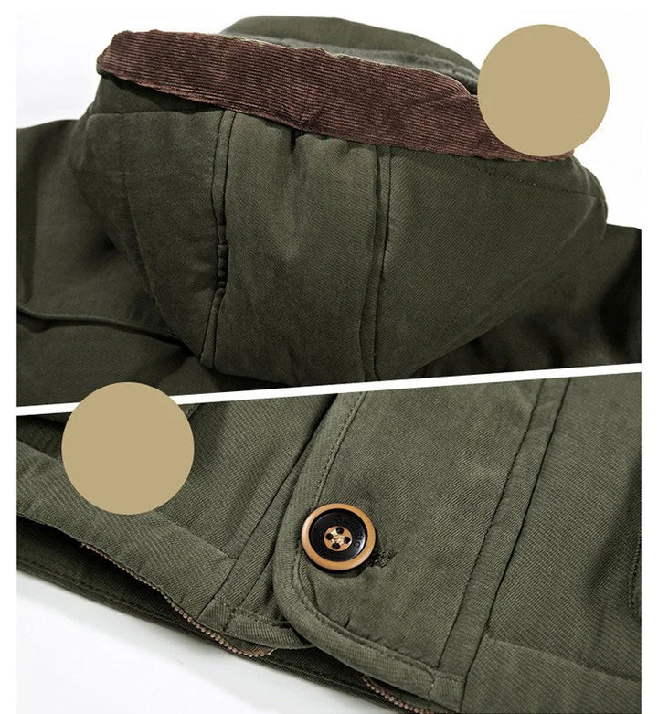 Sammy Jackson™ Julian zimowa parka | Długa zimowa kurtka z bawełny