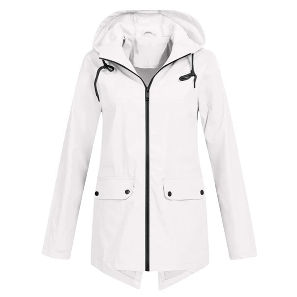Trendy Dames Regenjas met Capuchon - Liora
