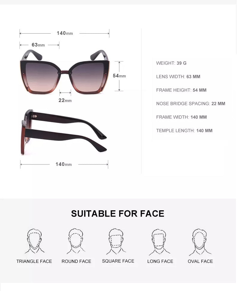Sammy Jackson™ Billie Retro Okulary Przeciwsłoneczne | Kwadratowe i Modne