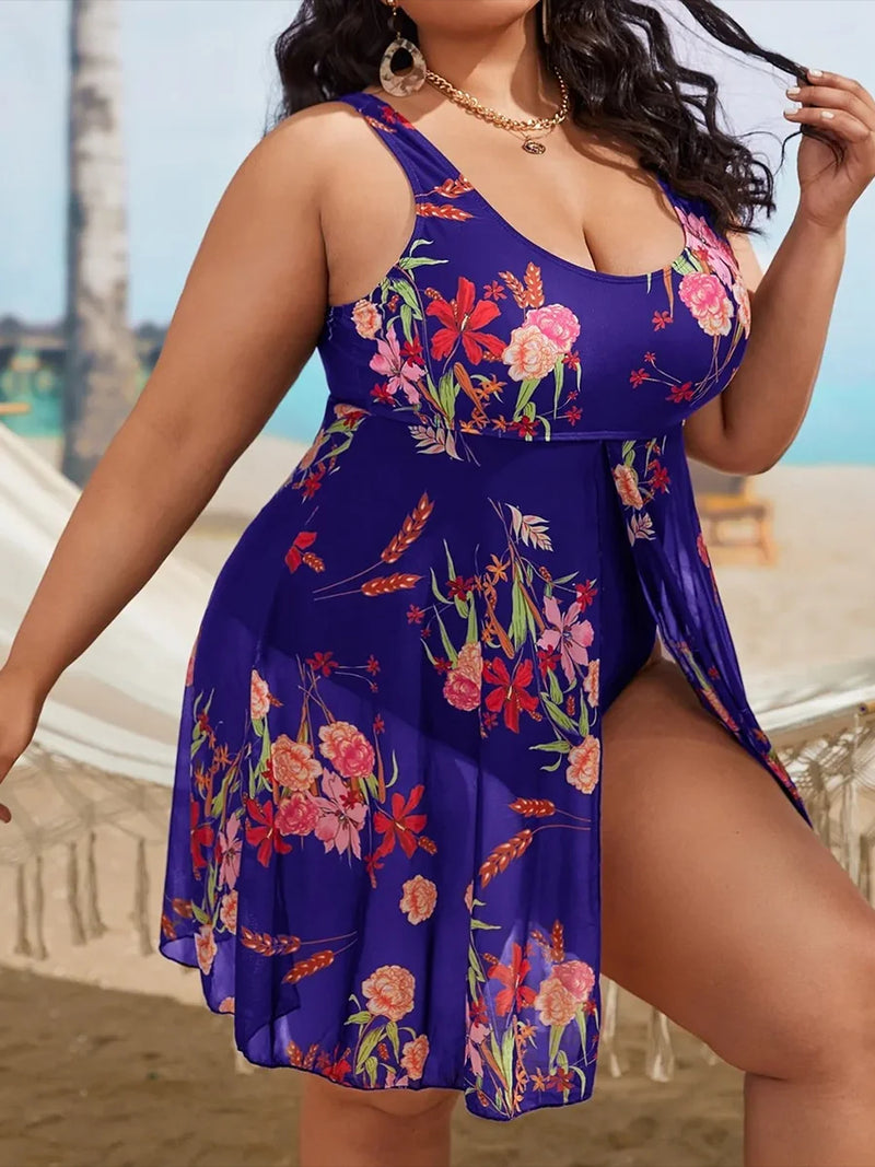 Sammy Jackson™ Sophie Plus-Size Swimsuit | Tropical & Trendy
