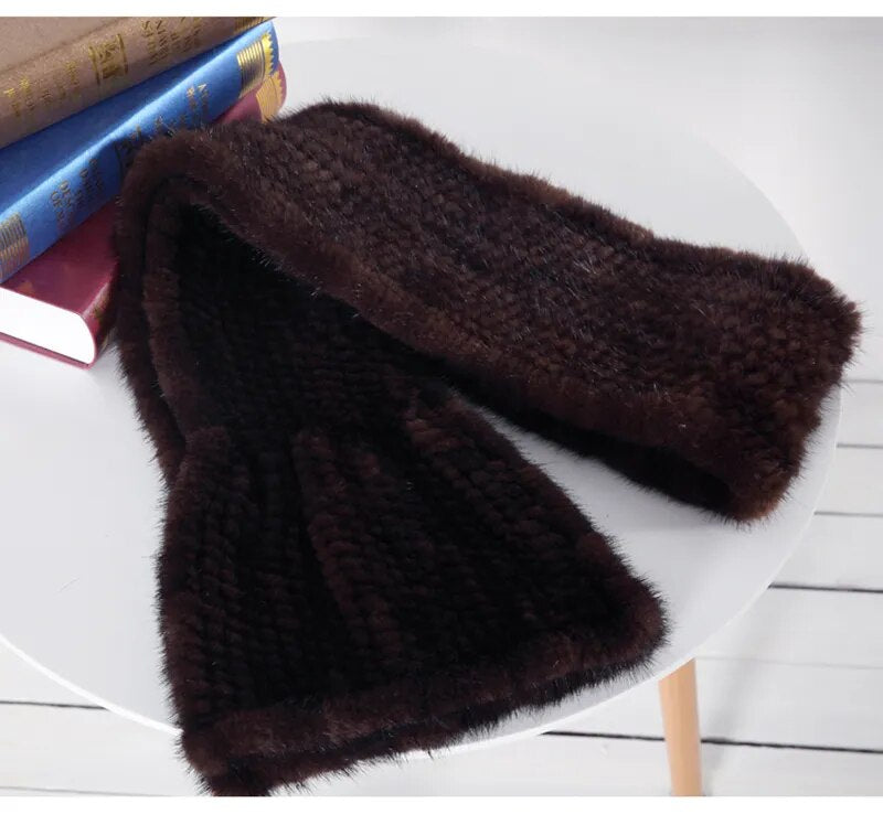 Sammy Jackson™ Knitted Scarf | Warm and stylish mink fur scarf