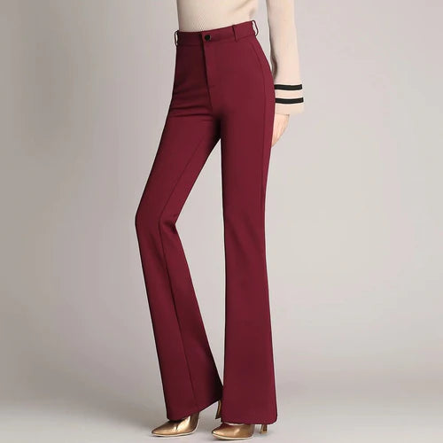 Slim Flared High Waist Pants – Mila