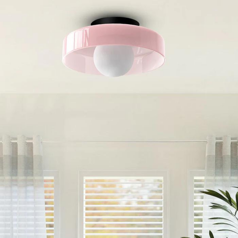 Ronde Plafondlamp met Stijlvolle Functionaliteit - LumiSphere