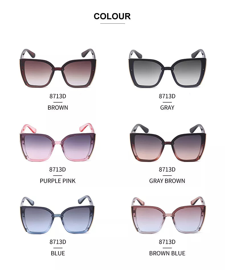 Sammy Jackson™ Billie Retro Okulary Przeciwsłoneczne | Kwadratowe i Modne