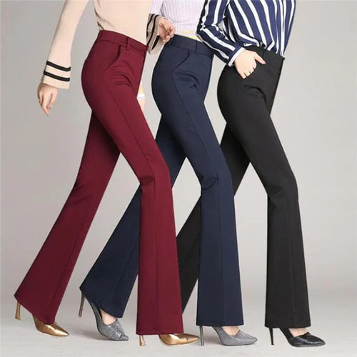 Slim Flared High Waist Pants – Mila