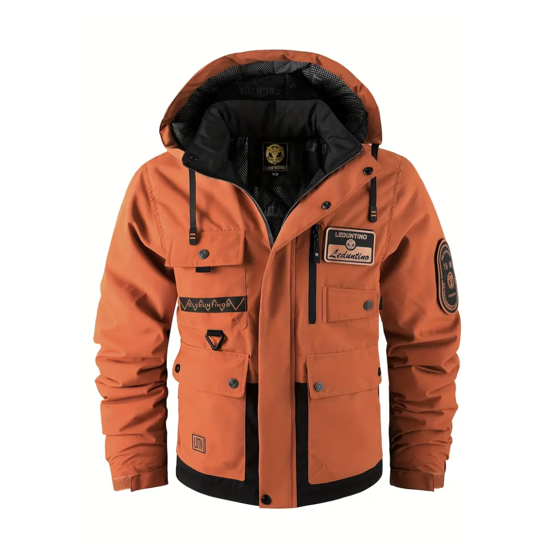 Gewatteerd Heren Outdoorjack met afneembare capuchon – Henrik